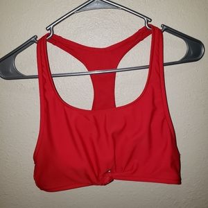 Red bikini top